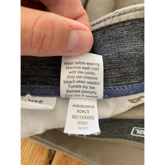 Sonoma Goods For Life Mens Taupe Everyday All-Day Pants Size 34W 32L Flexwear - Picture 7 of 9